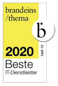 Auszeichnung „Beste IT Dienstleister 2020“